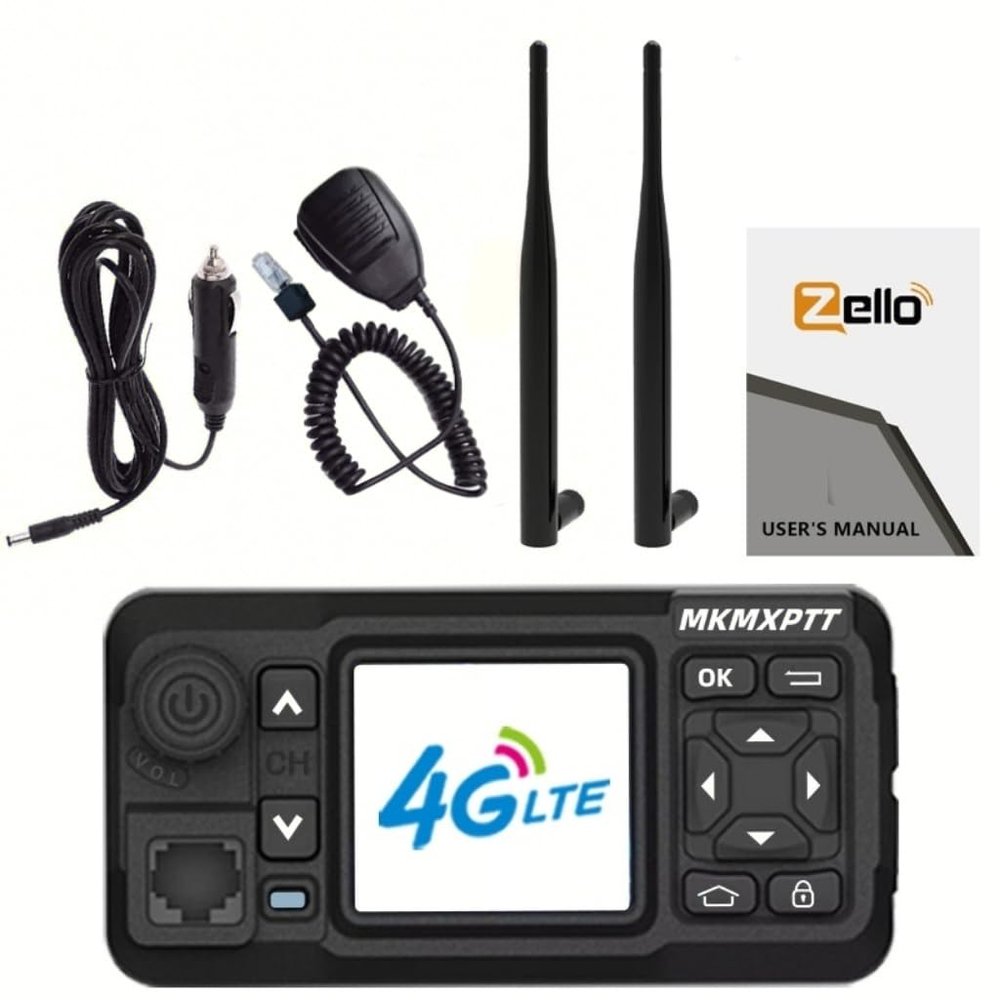 MKMXPTT 4G LTE POC Radio Android 8.11 Mobile Two-Way Radio with GPS Bluetooth WiFi Single SIM Card Slot for Unlimited Distance Communication