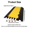 5/4/3/2 Channel Rubber Cable Protectors Extreme Cable Ramps,Heavy Duty Protective Cable Wire Cord Ramp Driveway Rubber Traffic Speed Bumps(900x490x60mm) view 2