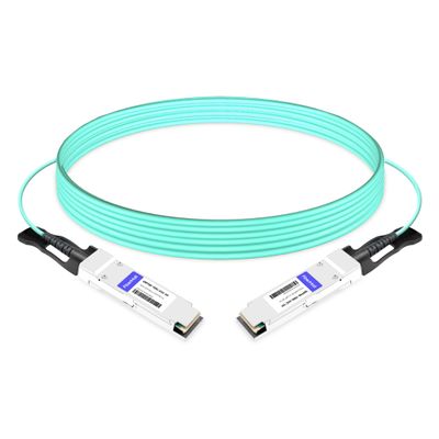 100G QSFP28 to QSFP28 Infiniband EDR Active Optical Cable Compatible with NVIDIA MFA1A00-E005, 70m on OM3 Multimode Fiber (MMF) and 100m on OM4 MMF,5m(16ft)