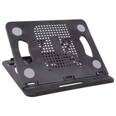 Adjustable Laptop Stand for Desk Ergonomic Laptop Rack with 360 Degree Rotating Base Foldable Notebook Computer Holde