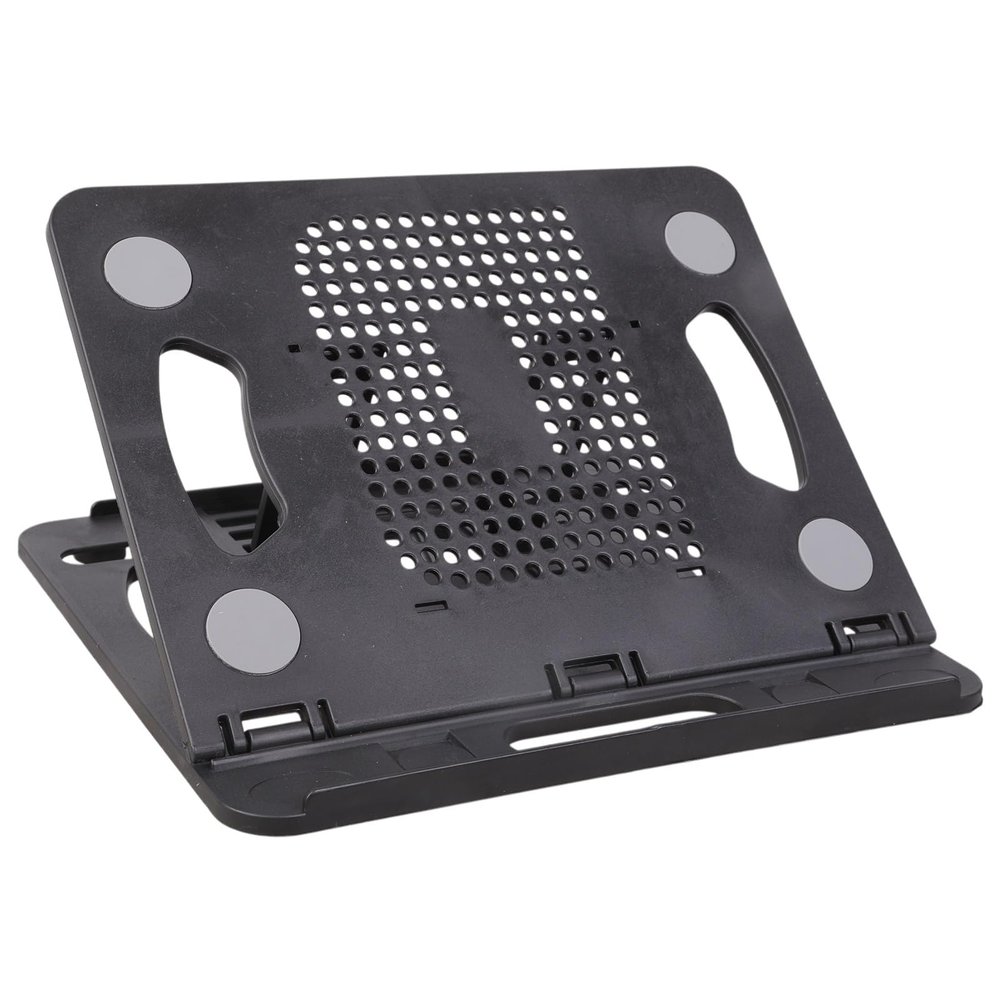 Adjustable Laptop Stand for Desk Ergonomic Laptop Rack with 360 Degree Rotating Base Foldable Notebook Computer Holde