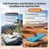 Starlink Mini Case Rugged Silicone Protective Cover Hexagonal Heat Dissipation Vents Heavy Duty Starlink Mini Accessories 4X Shock-Absorbing Reinforced Armor Corners All-Weather Dustproof view 2