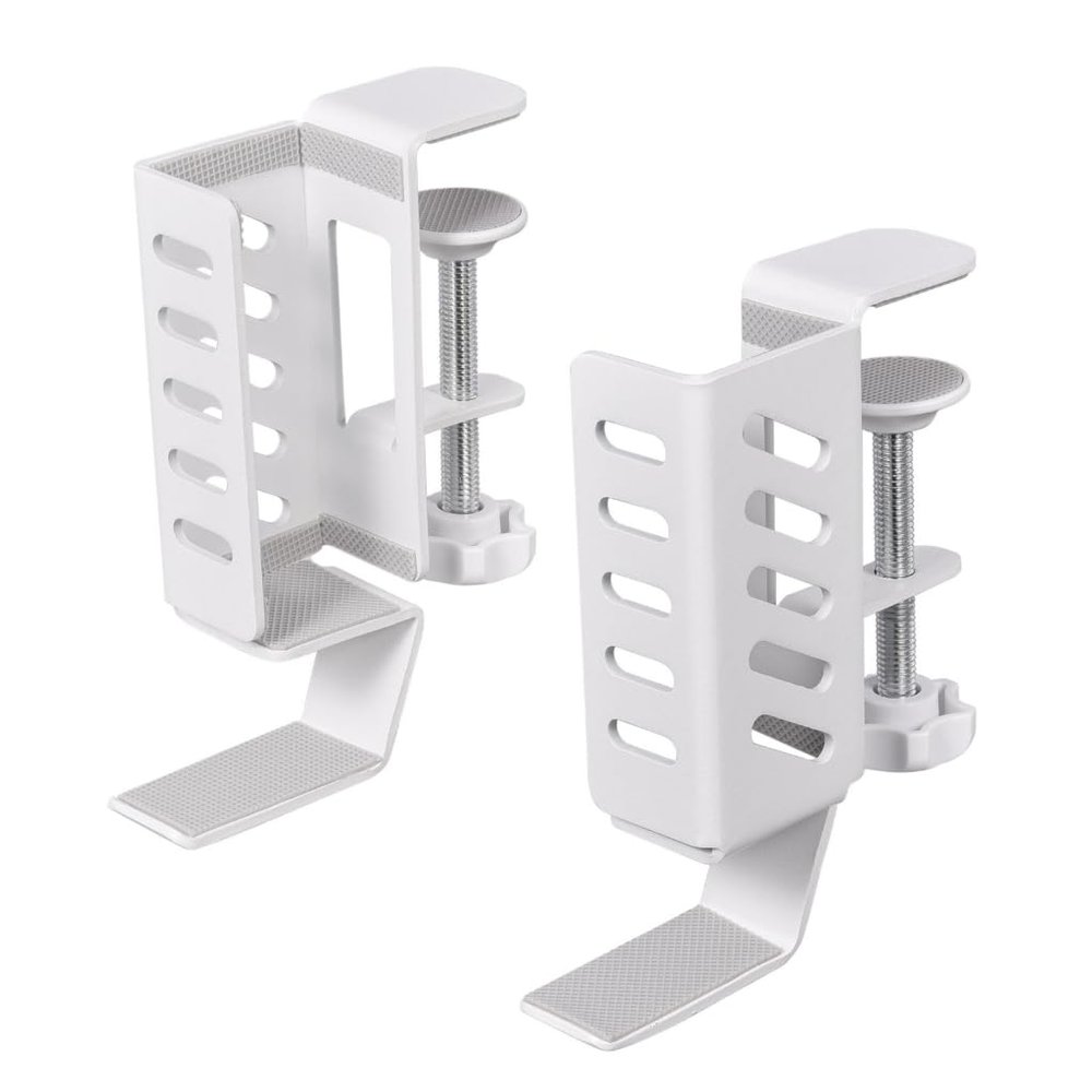 Desk Side Storage Laptop Stand PC Holder Laptop Storage Headphone Holder Desk Organizers for Office Home