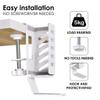 Desk Side Storage Laptop Stand PC Holder Laptop Storage Headphone Holder Desk Organizers for Office Home view 2