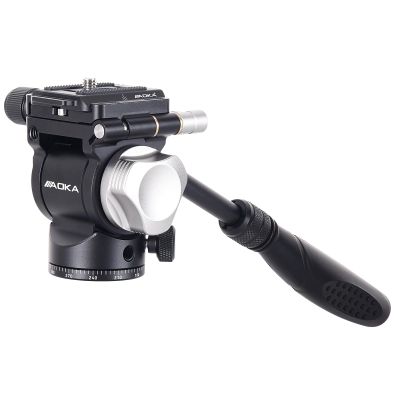 AOKA Tripod Fluid Head,Damped Overhead and Low-Angle Shooting, Adjustable Platform for Vertical Shooting,Arca Swiss-Compatible Fluid Head Mount-ST3 (ST3)