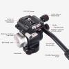 AOKA Tripod Fluid Head,Damped Overhead and Low-Angle Shooting, Adjustable Platform for Vertical Shooting,Arca Swiss-Compatible Fluid Head Mount-ST3 (ST3) view 2