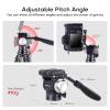 AOKA Tripod Fluid Head,Damped Overhead and Low-Angle Shooting, Adjustable Platform for Vertical Shooting,Arca Swiss-Compatible Fluid Head Mount-ST3 (ST3) view 3