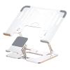 Adjustable Laptop Stand Phone Holder Foldable Carbon Steel Desktop Risers for 10-17.3Inch Device Ergonomic Cooling Desig view 1