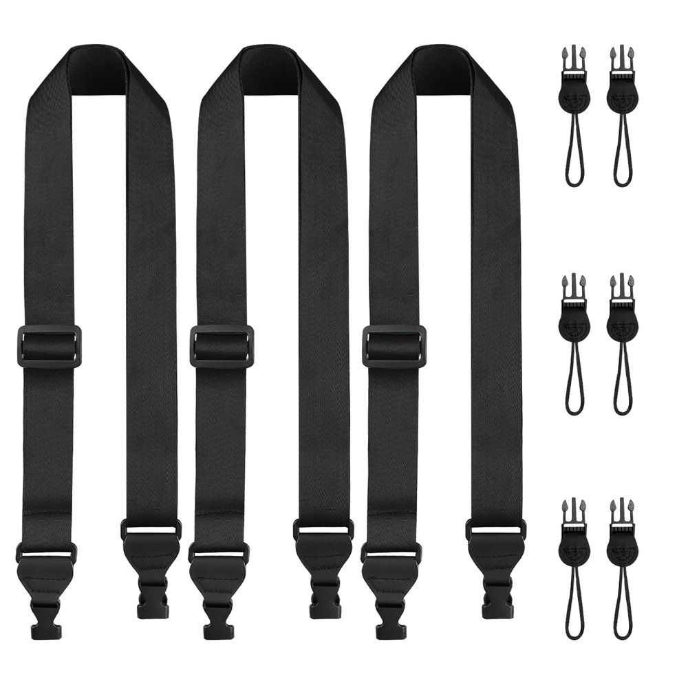 FIEIL 3 Pack Adjustable iPad Strap, Nylon Camera Strap, Comfortable Shoulder Strap for iPad Case, Cellphone Tablet, Camera, Laptop, Binocular, Luggage Bag(Black Universal Neck Lanyard)