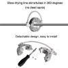 Ring Air Knife Blower, 360 Aluminum Alloy Super Air Wipe, with 2 Air Inlets, Split Installation, Use with Air Compressor, Powerful Air Output, Even Air Flow (64mm) view 3
