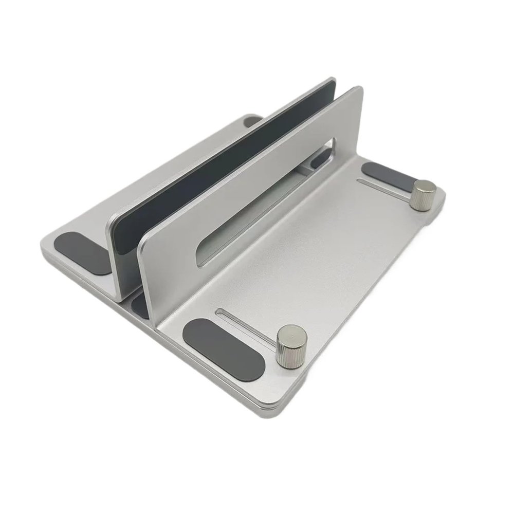 Vertical Laptop Stand,Compatibility for MacBook Air Pro Slots Aluminum Notebook Stand,Compatibility for MacBook Pro Tablet IPad Phone Holder(Single Silver)