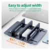 Vertical Laptop Stand,Compatibility for MacBook Air Pro Slots Aluminum Notebook Stand,Compatibility for MacBook Pro Tablet IPad Phone Holder(Single Silver) view 4