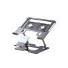2-in-1 Laptop Tablet Stand 2 Clip Mount Smartphone Laptop Foldable Cooling Pad Support Stand Foldable Lazy Bracket Notebook Rack(2 Fans Black) view 1