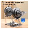 2-in-1 Laptop Tablet Stand 2 Clip Mount Smartphone Laptop Foldable Cooling Pad Support Stand Foldable Lazy Bracket Notebook Rack(2 Fans Black) view 2
