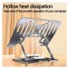 2-in-1 Laptop Tablet Stand 2 Clip Mount Smartphone Laptop Foldable Cooling Pad Support Stand Foldable Lazy Bracket Notebook Rack(2 Fans Black) view 3