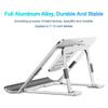 Adjustable & Foldable Tablet StandPortable Aluminum Holder for Laptop Tablets 7 view 3