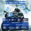 Moman Motorcycle Intercom, Group Intercom Communication Systems, FM, Hi-Fi Stereo, CVC Noise Cancellation, Waterproof BT5.1 Helmet Speaker Headset, 24 Riders Mesh Communicate(CPX 1 Pack) view 4