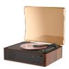 MANAYO X99 Portable CD Player Bluetooth, Walnut Wood & White, Clear Acrylic Cover, CD Player with Bluetooth USB AUX for Home Desktop Decor view 2