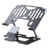 Adjustable Laptop Stand Phone Holder Foldable Carbon Steel Desktop Risers for 10-17.3Inch Device Ergonomic Cooling Desig view 1