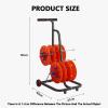 UWYTGF Wire Spool Rack with 4/6 Reels,Spool Rack/Wire Storage Reel Rack/Wire Spool Cart,for Electrical Industry and Retail,Can Hold 4 view 2