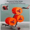 UWYTGF Wire Spool Rack with 4/6 Reels,Spool Rack/Wire Storage Reel Rack/Wire Spool Cart,for Electrical Industry and Retail,Can Hold 4 view 3
