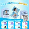 Dual-Lens Instant Print Camera for Kids, 48MP Thermal Instant Printing Camera with 2.4 Inch IPS Screen for Toddler, Boys Girls Christmas Birthday Gifts Photo Printer with 64GB SD Card (Blue) view 2