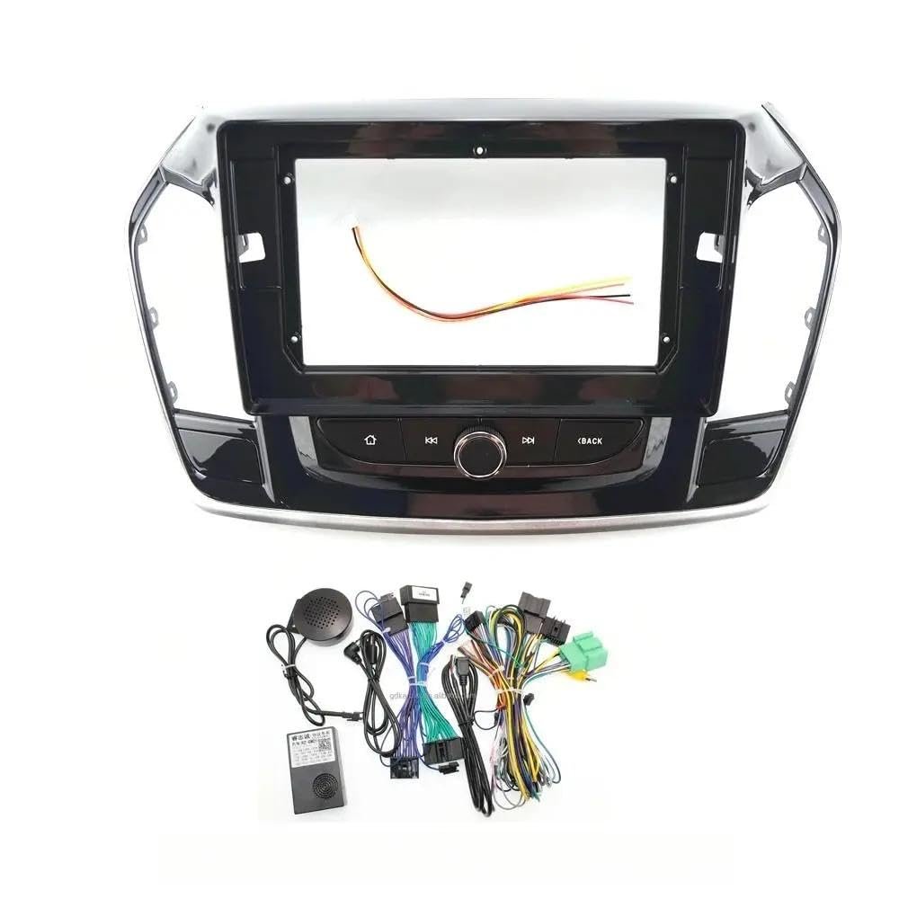 10 inch Car Radio Fascias for Chevrolet Traverse 2017 2018 2019 2020 Android Stereo Frame Player Double Din Head Unit Panel Dash Trim with Cable