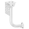 Aluminum L-Shaped Security Camera Wall Mount - 20x40cm Tubular Bracket with Steel Adapter, Fits Dome/IP/PTZ Cameras, Heavy-Duty Indoor/Outdoor for Home Surveillance view 2
