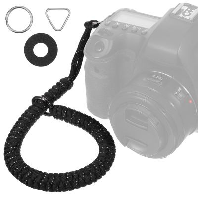 Andibro Universal Camera Wrist Strap,Braided Camera Hand Strap with Safety Connector Compatible for DSLR Mirrorless Cameras
