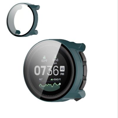 Case for Suunto Vertical 2 with Tempered Glass Screen Protector,Ultra-Thin Hard PC Full Protective Face Cover Bumper.Green