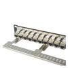 24-Port Shielded Female CAT6A RJ45 Patch Panel Metal Housing Bracket 10G Pass-Through CAT.6A UTP 19-inch Network Rackmount Frame(ONLY Patch Panel) view 3