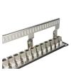24-Port Shielded Female CAT6A RJ45 Patch Panel Metal Housing Bracket 10G Pass-Through CAT.6A UTP 19-inch Network Rackmount Frame(ONLY Patch Panel) view 4