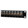 24-Port 1U Patch Panel FTP LAN with CAT7 CAT6A CAT6 RJ45 Shielded, 19-inch Rack Mount Wall Mount Network Bracket(24 Ports CAT6A) view 1