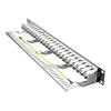 24-Port 1U Patch Panel FTP LAN with CAT7 CAT6A CAT6 RJ45 Shielded, 19-inch Rack Mount Wall Mount Network Bracket(24 Ports CAT6A) view 4