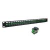 24-Port SC UPC Fiber Optic Patch Panel Bracket SC-SC trapezoidal Jack simplex Fiber Frame Single Mode ODF 19-inch 1U Cabinet(24 Ports SC-APC) view 1
