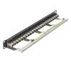 24 Port Shielded CAT6 RJ45 Patch Panel Straight Through LAN Coupler Network 19 Inch Cabinet Cabling Bracket Frame view 3