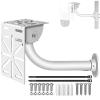 Aluminum Tube Security Camera Wall Mount - 11.8" Heavy-Duty Indoor/Outdoor Bracket with Steel Adapter, Fits Dome/IP/PTZ Cameras, Easy Installation for Home Surveillance view 1