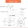 Aluminum Tube Security Camera Wall Mount - 11.8" Heavy-Duty Indoor/Outdoor Bracket with Steel Adapter, Fits Dome/IP/PTZ Cameras, Easy Installation for Home Surveillance view 3