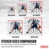Personalized Basketball Player Sticker - School Team Player Name & Number, Customized Custom Basketball Sports Waterproof Die-Cut Vinyl Stickers for Laptop Water Bottle Car Hardhat Kindle Decal Gifts view 4