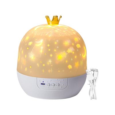 360 Degree Rotating Ceiling Projector - Relaxing Kids lamp with Music, Portable Night Light, Rotating Projector for Bedroom | Simple to Install Handy Accessory for Nursery Wall Sleep Bedtime Sleeping