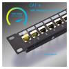 24 Ports RJ45 Patch Panel Cat6/Cat6a/Cat7 Straight Through, RJ45 Coupler Network Patch Panel 19 Inch(UTP CAT6 Coupler) view 3