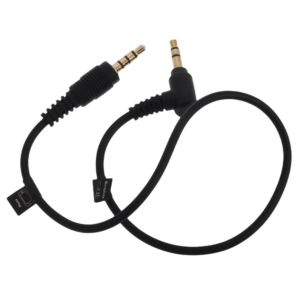 HOMOCONO Trrs to TRS Headphone Adapter Cable High-Fidelity Mic Cable for Computers DSLR Cameras Phones Compact Lightweight Audio Transmission Connector