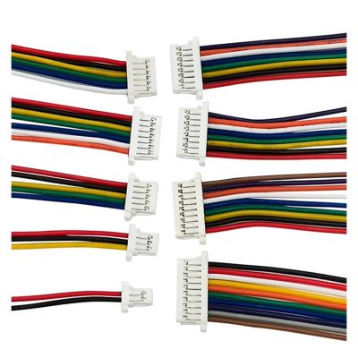 BHUPWZE 10PCS JST SH1.0 SH 1.0mm Wire Cable Connector 2/3/4/5/6/7/8/9/10/12 Pin Pitch Plug 10CM/20cm/30CM Length 28AWG(30CM,Single Head_10PCS_7P)