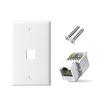 Cat6 Ethernet Wall Plate, RJ45 Wall Plate, RJ45 Jack Connector Cover,(6-Port) view 2