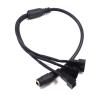 ABKMXZKD DC 5.5 * 2.1 Mm Female 1 to 1 2 3 4 12V 4Pin PWM Fan Adapter Power Supply Connector Cable(1 to 1) view 2