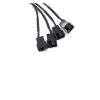 ABKMXZKD DC 5.5 * 2.1 Mm Female 1 to 1 2 3 4 12V 4Pin PWM Fan Adapter Power Supply Connector Cable(1 to 1) view 4
