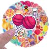 55Pcs Cream Candy Sticker,Vinyl Waterproof Dessert Stickers,Funny Design Candys Ice Cream Stickers for Girls Water Bottle Laptop, Phone case,Guitar,Birthday Gifts Party DIY Decor(Candys) view 3