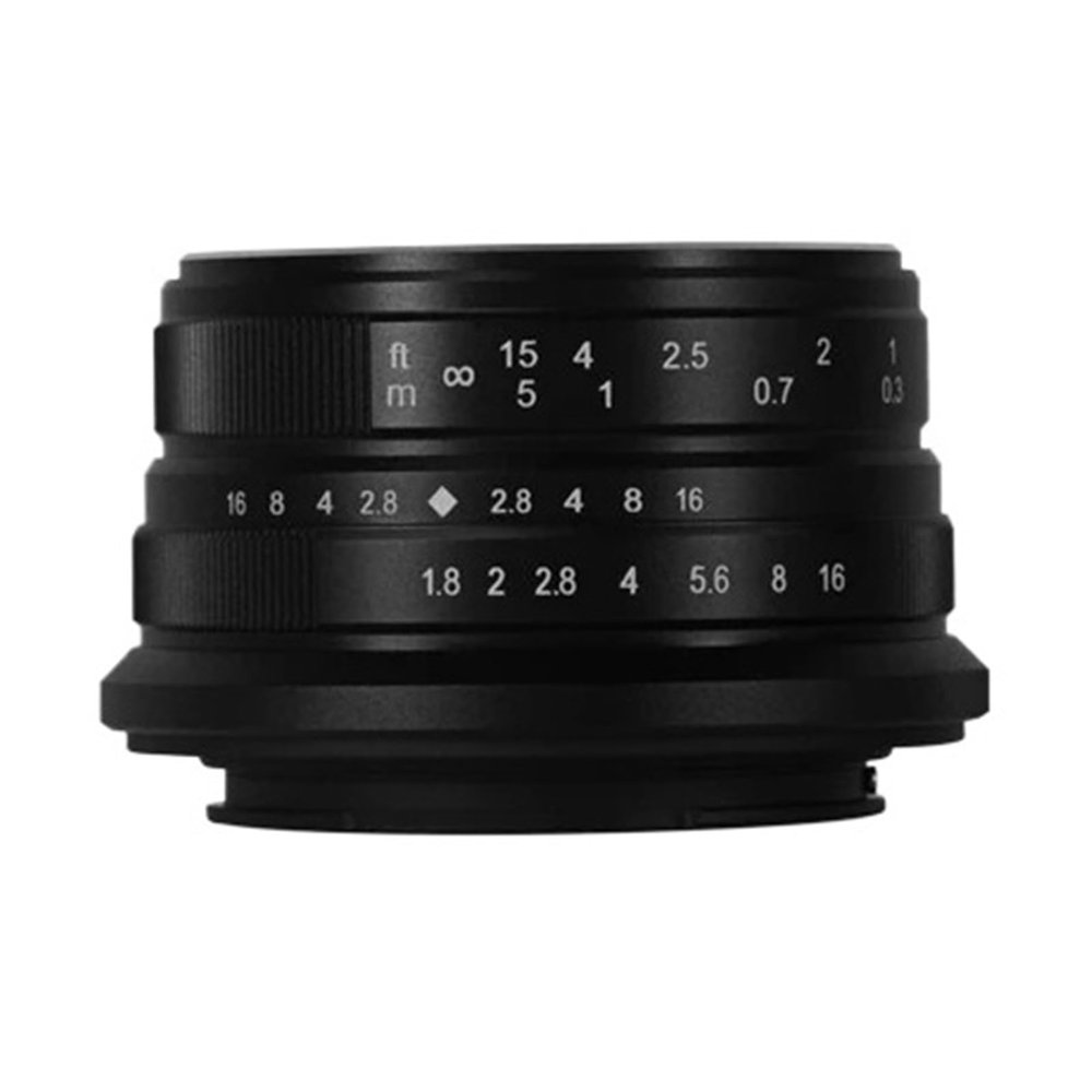 Compatible for Sony E 25mm F1.8 APS-C Manual Focus Prime Lens Z Z50/ZFC E ZEV10 A6400 X-T1 X-T4 Micro4/3 E-P1(X Mount)