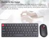 ASHATA 2.4G Wireless Keyboard Mouse Combo, Auto Sleep, 1200DPI 64 Keys Cordless Keyboard and Mouse with USB Receiver for Computer Laptop PC, Plug and Play (Black) view 3