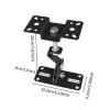 CasaNexa Speaker Mount Bracket Wall Mount Sturdy Portable Fixed Holder for Home Theater Stage Hotel Meeting Room Office- 15.5x6.5x20cm view 4
